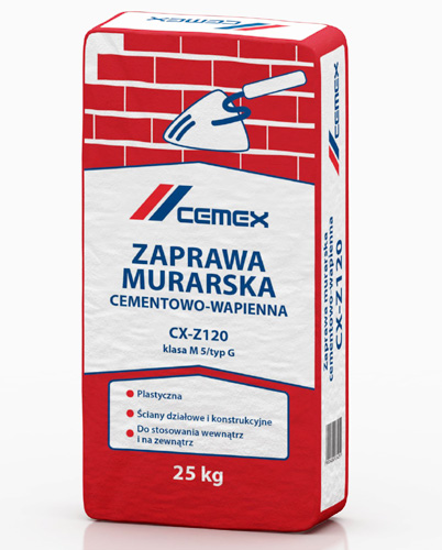 Zaprawa Murarska Cementowo-wapienna CX-Z120 | CEMEX Polska